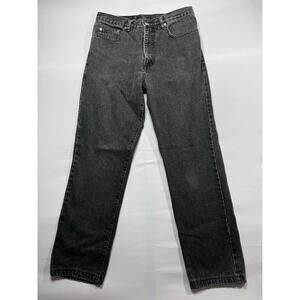 Vintage Guess by Georges Marciano Men's Tapered Black Jeans - Size 32 (30x29.5)